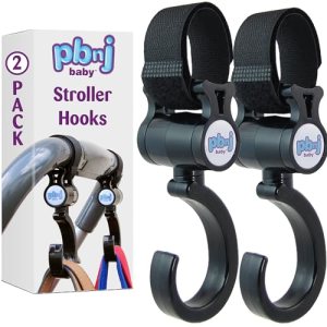 Stroller Hooks 2 Pack Organizer Clip Travel Purse Shopping Diaper Bags