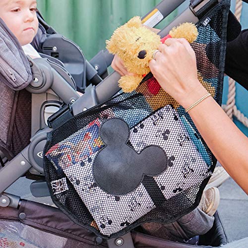 Disney Baby by J.L. Childress Side Sling Cargo Net, Stroller Organizer & Storage, Mickey Black - Image 5