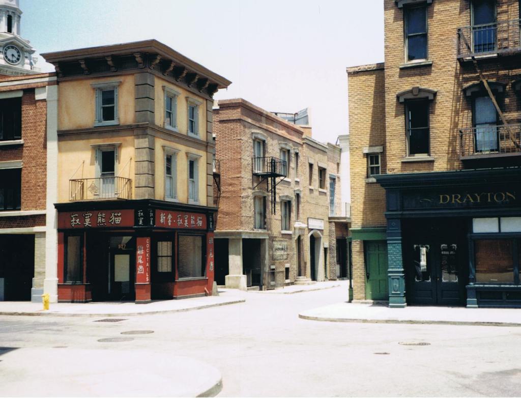 prop of buildings for film sets