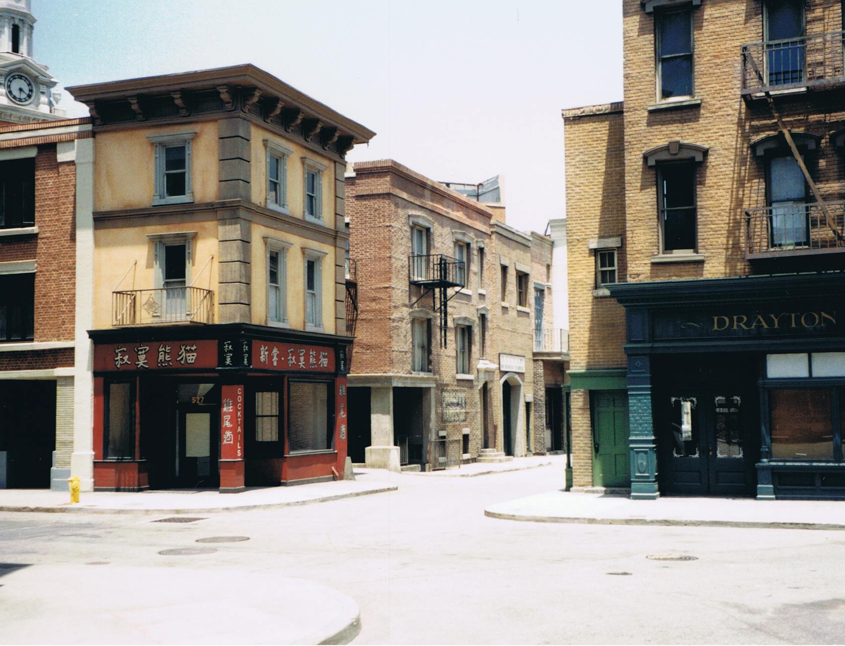 prop of buildings for film sets