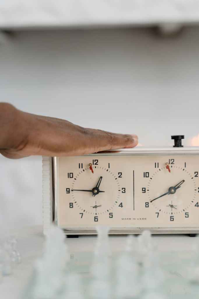 a person playing chess